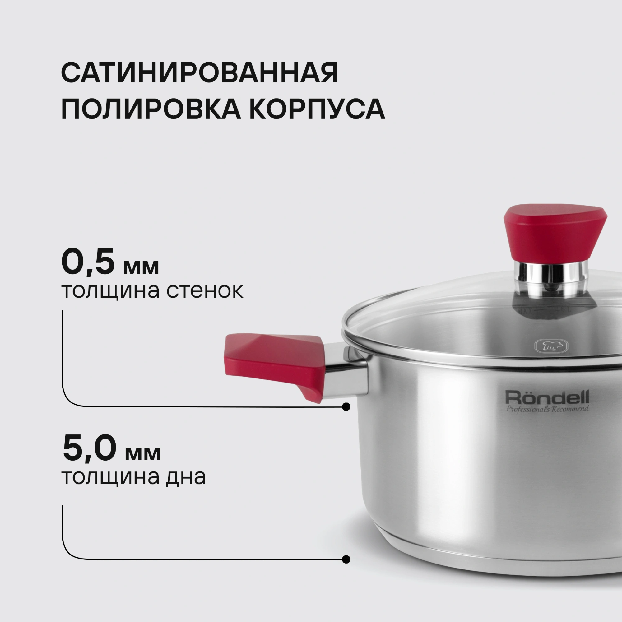 Кастрюля Rondell Strike RDS-814