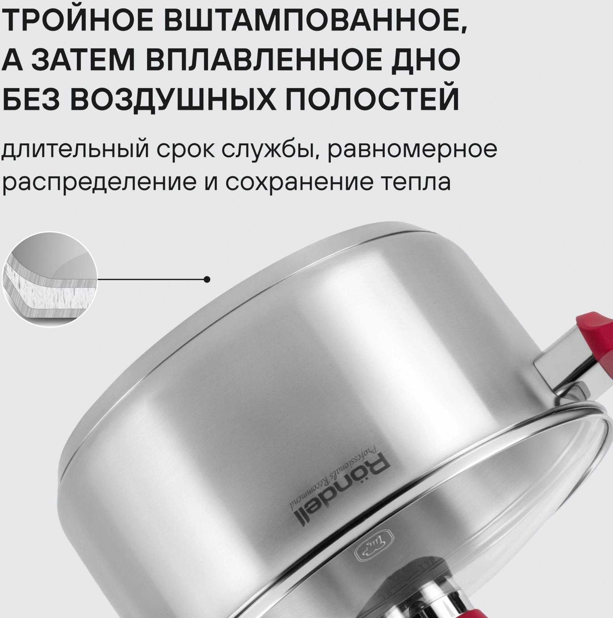 Кастрюля Rondell Strike RDS-815