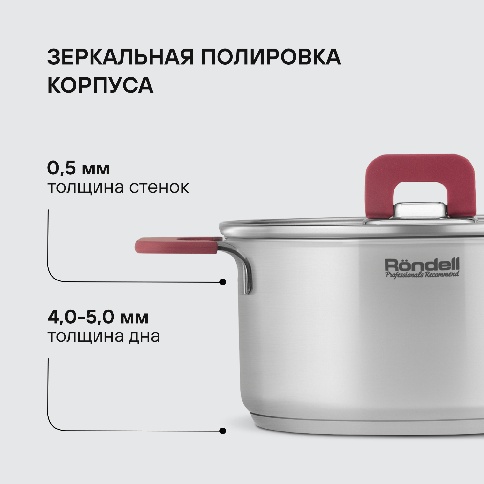 Набор посуды Rondell Savvy RDS-1189