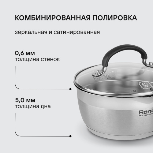 Набор посуды Rondell Prime RDS-1291