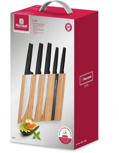 Набор ножей кухон. Rondell Craft RD-1469-
