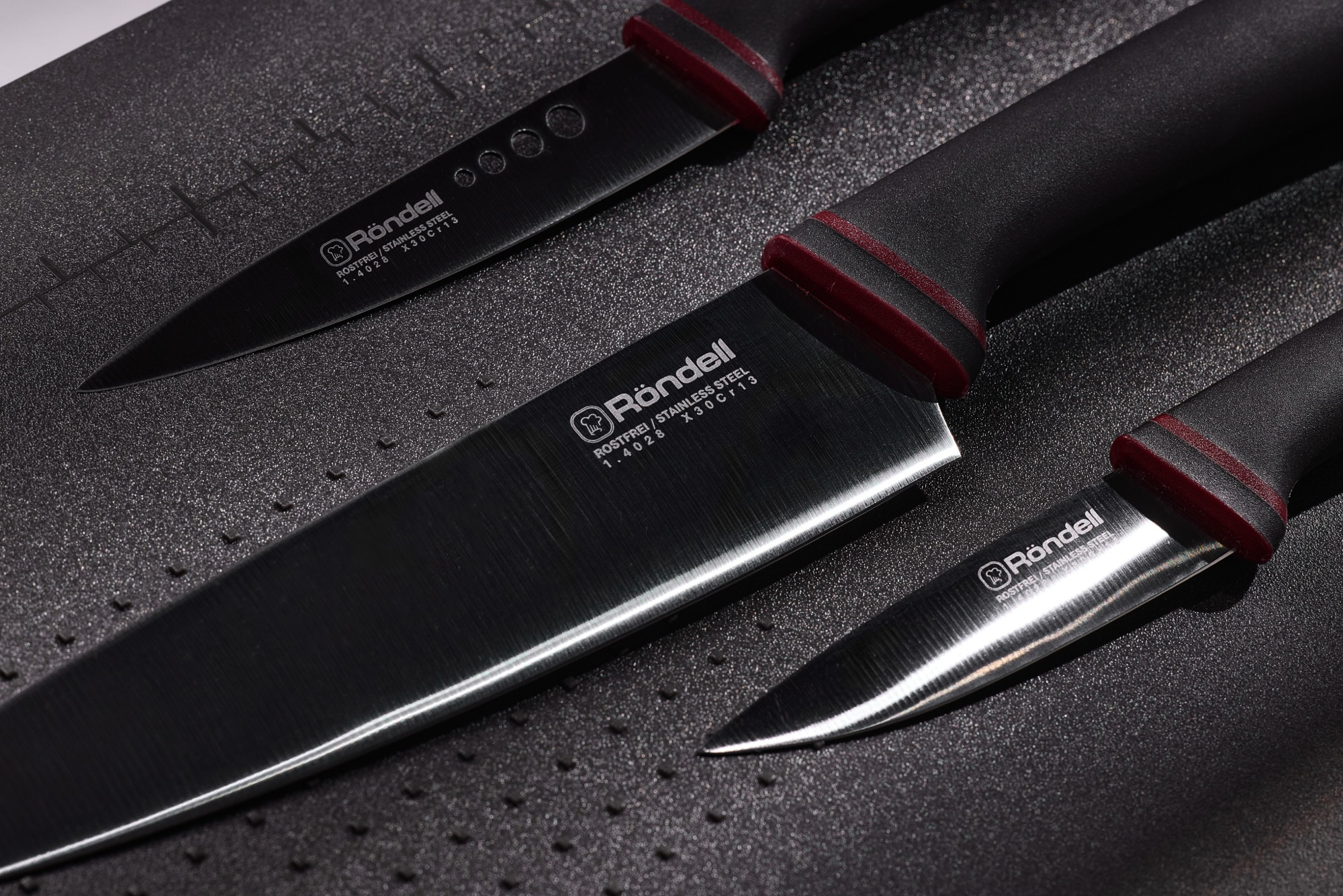 Набор ножей кухон. Rondell Strike RD-1491