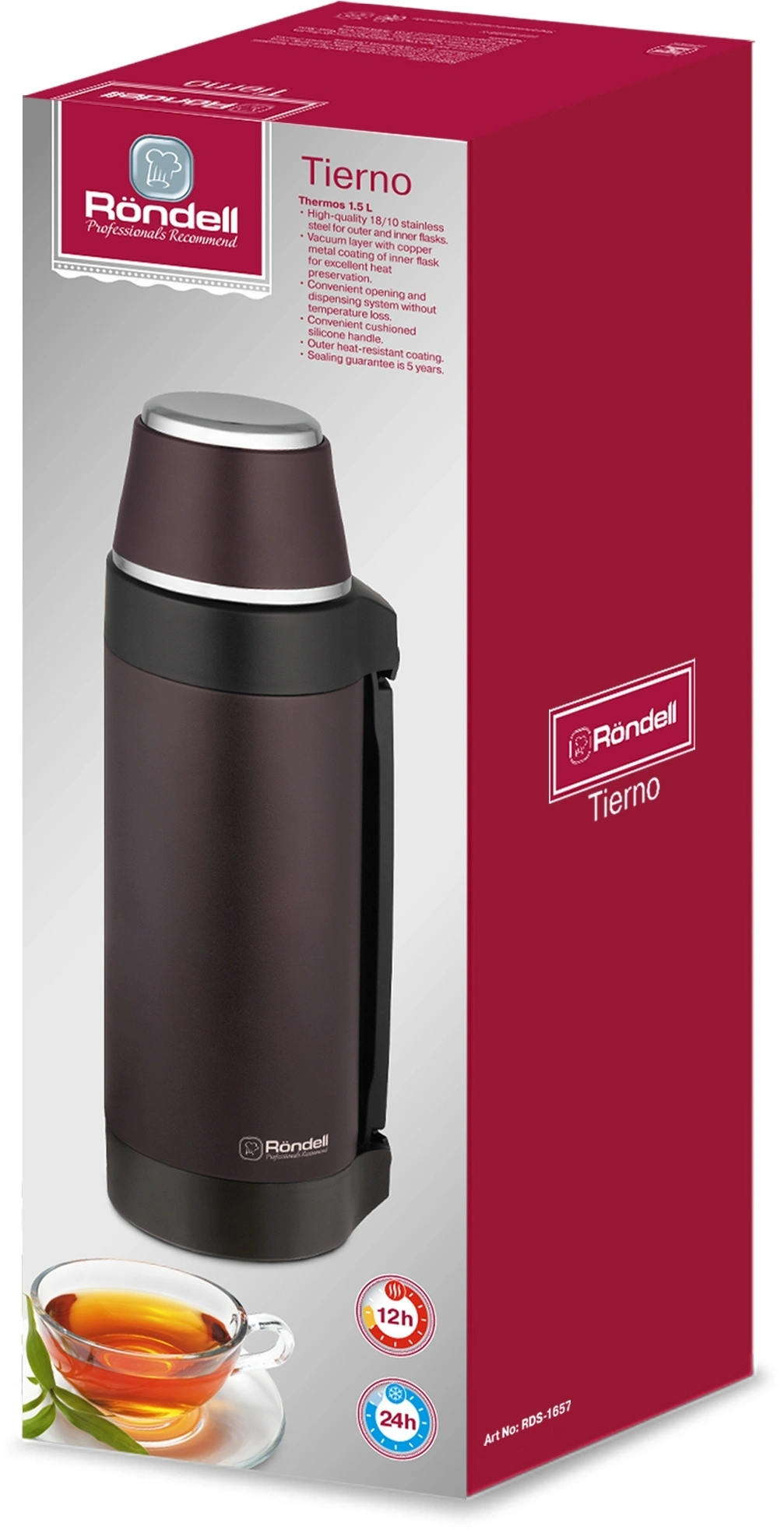 Термос для напитков Rondell Tierno RDS-1657