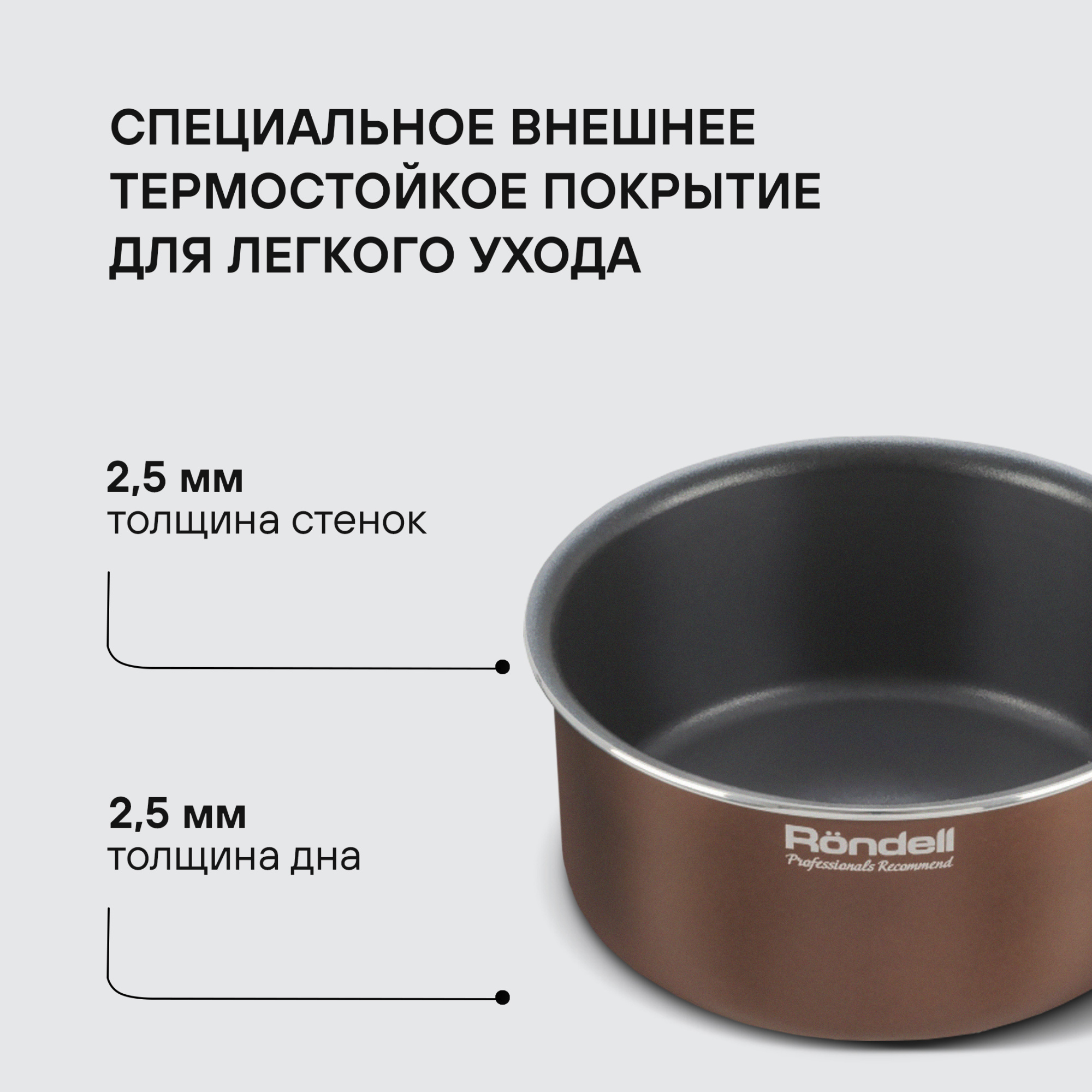 Набор посуды Rondell Kortado RDA-1787