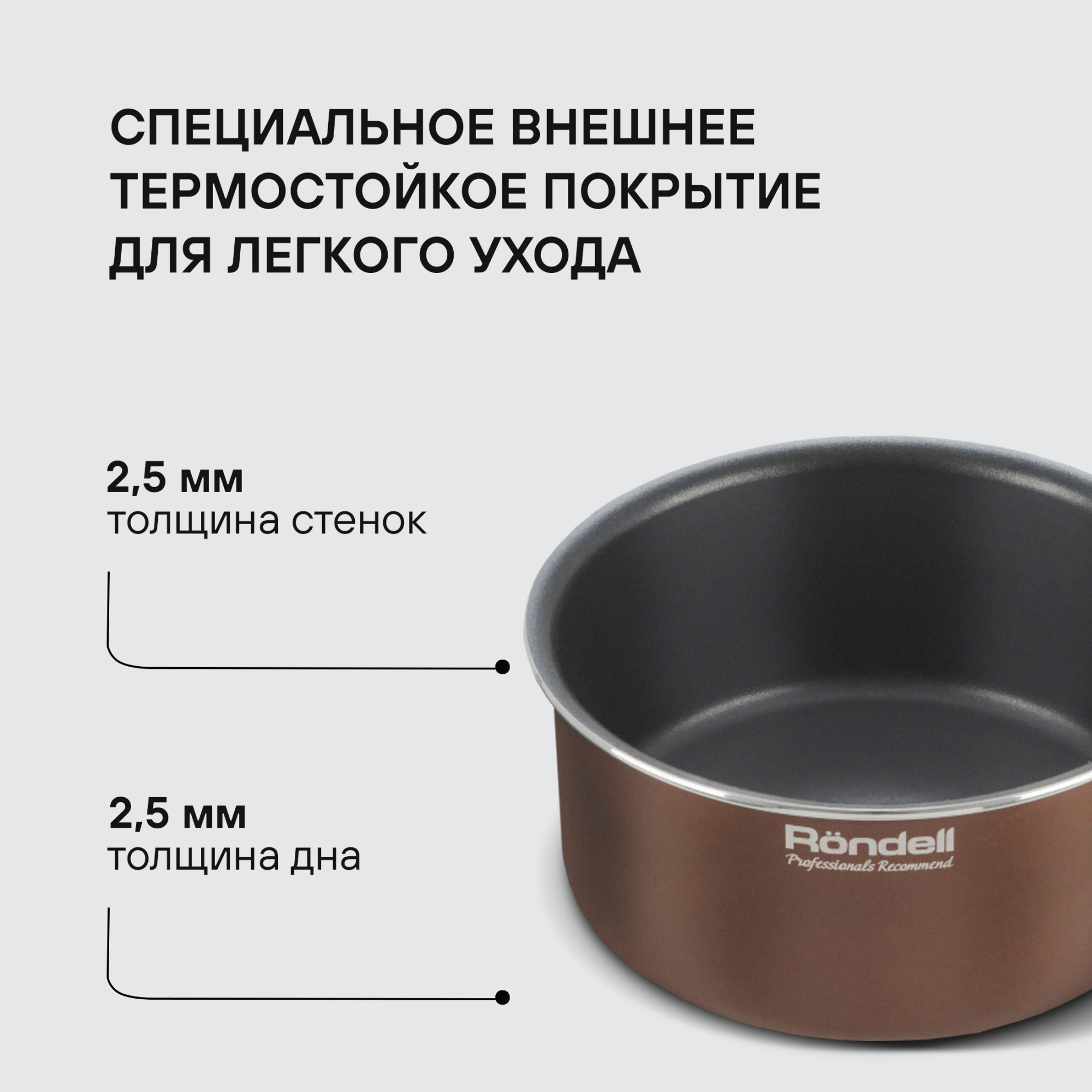Набор посуды Rondell Kortado RDA-1789