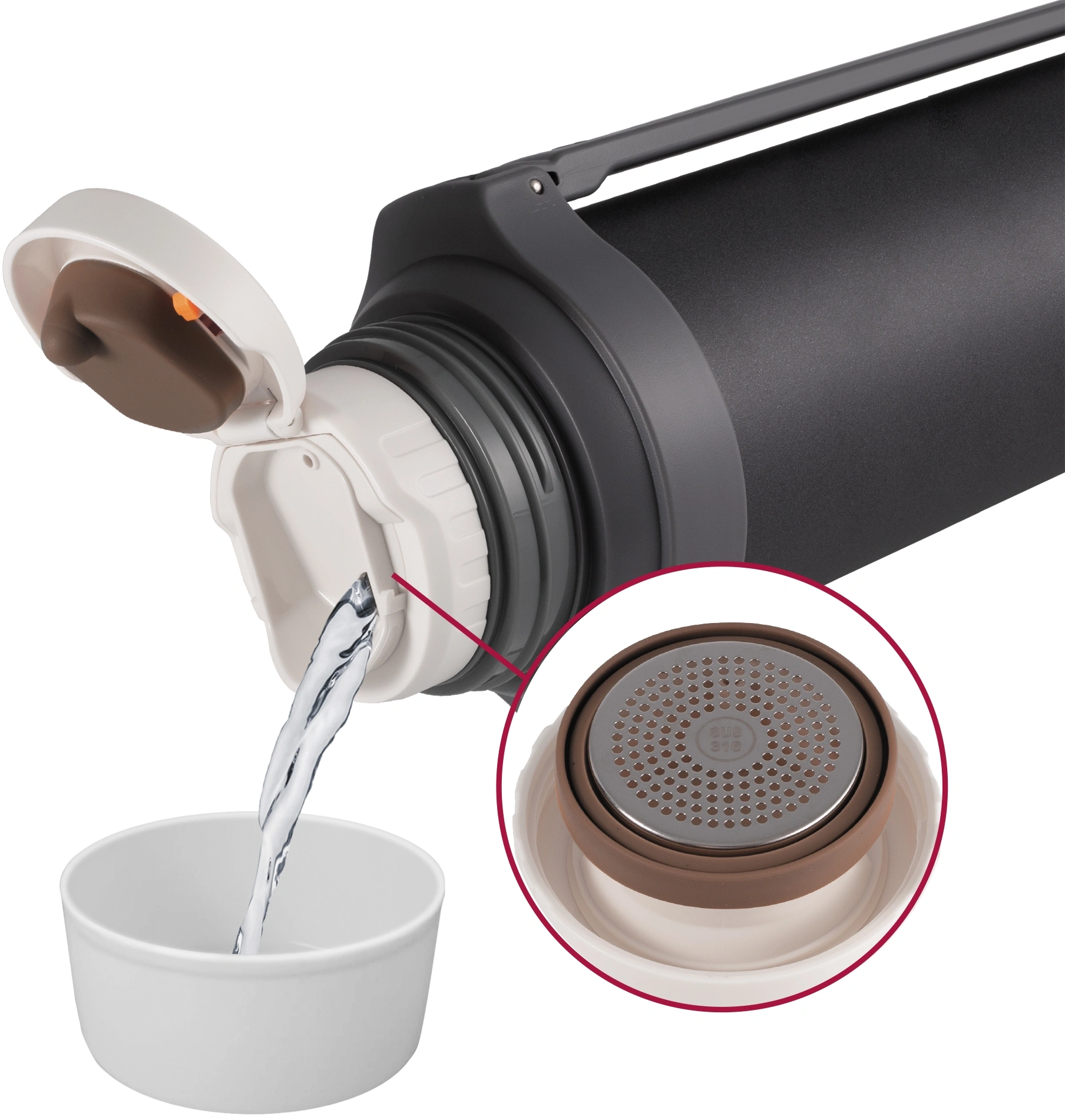 Термос для напитков Rondell Filigran RDS-1896