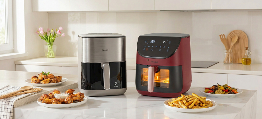 Первая линейка аэрогрилей Rondell: RDE-AF555 и RDE-AF888