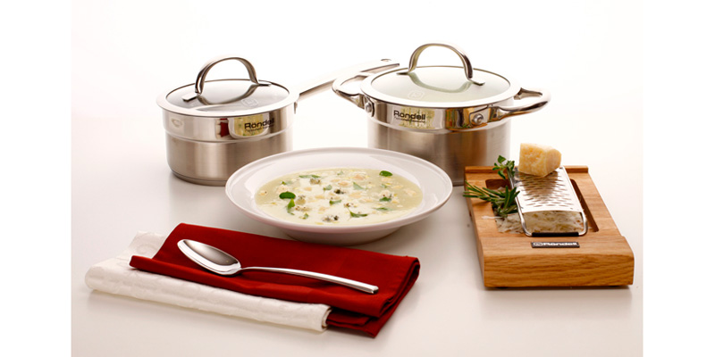 Овощной крем-суп с тремя сырами